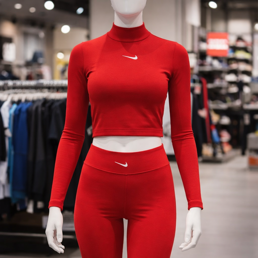 CONJUNTO BUZO Y LEGGINS ROJO TALLA L