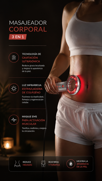 MASAJEADOR CORPORAL ANTICELULITIS 3 EN 1